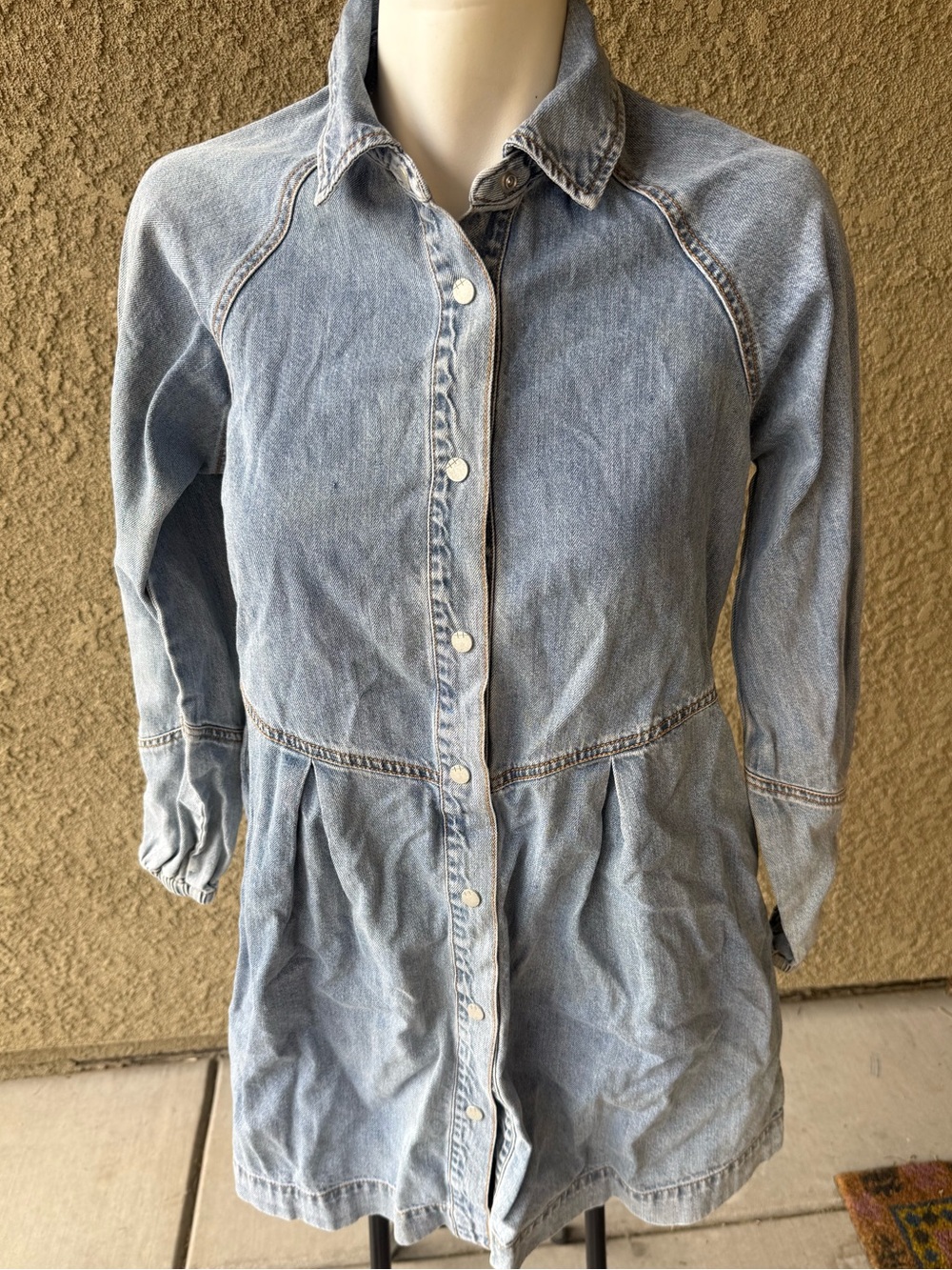 Habitual Dark Blue Denim Shirt Dress